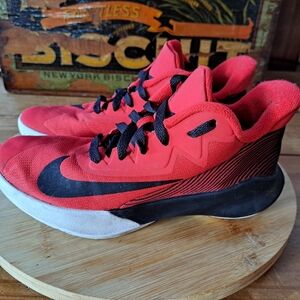 Nike Sneakers, Kid Size 5, Unisex, Red and Black, Precision 4 Running Shoes